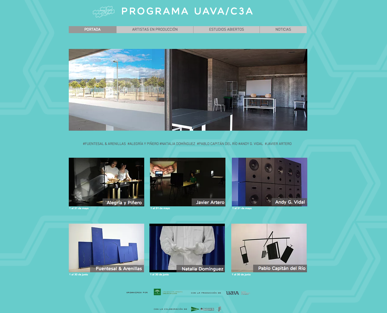 Toda la información del Programa de residencias UAVA/C3A en una web